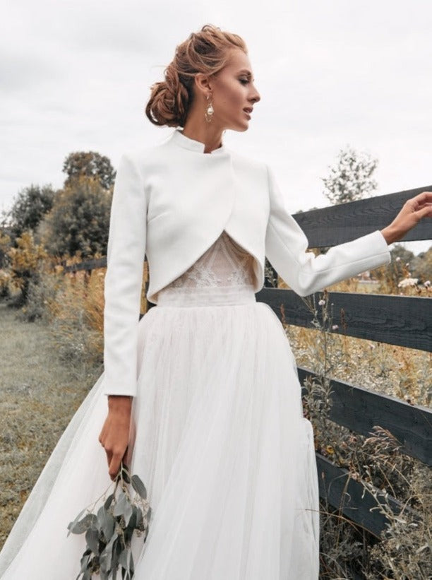 Husband Bridal Gowns Alice Temperley Bridal Ivory Wrap Coat For Bride Lightweight Cashmere Crop Cardigan Husband Bridal Gowns Alice Temperley Bridal Ivory Wrap Coat For Bride Lightweight Cashmere Crop Cardigan