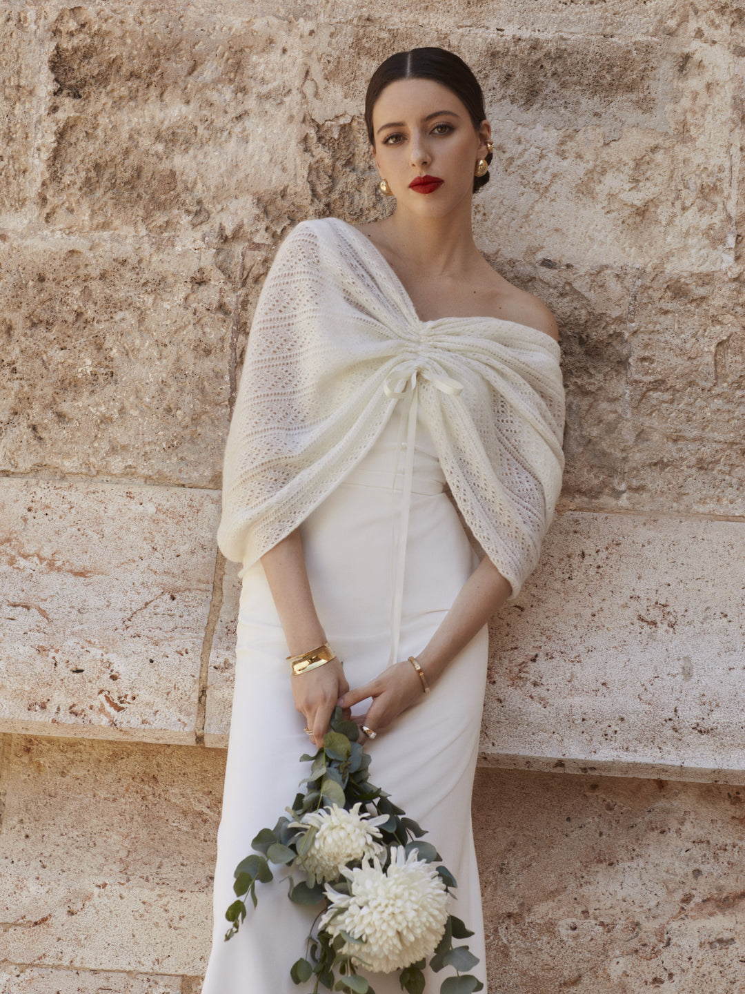 Beige Shawl For Wedding Beige Groom Shawl Gold Embroidery Stole