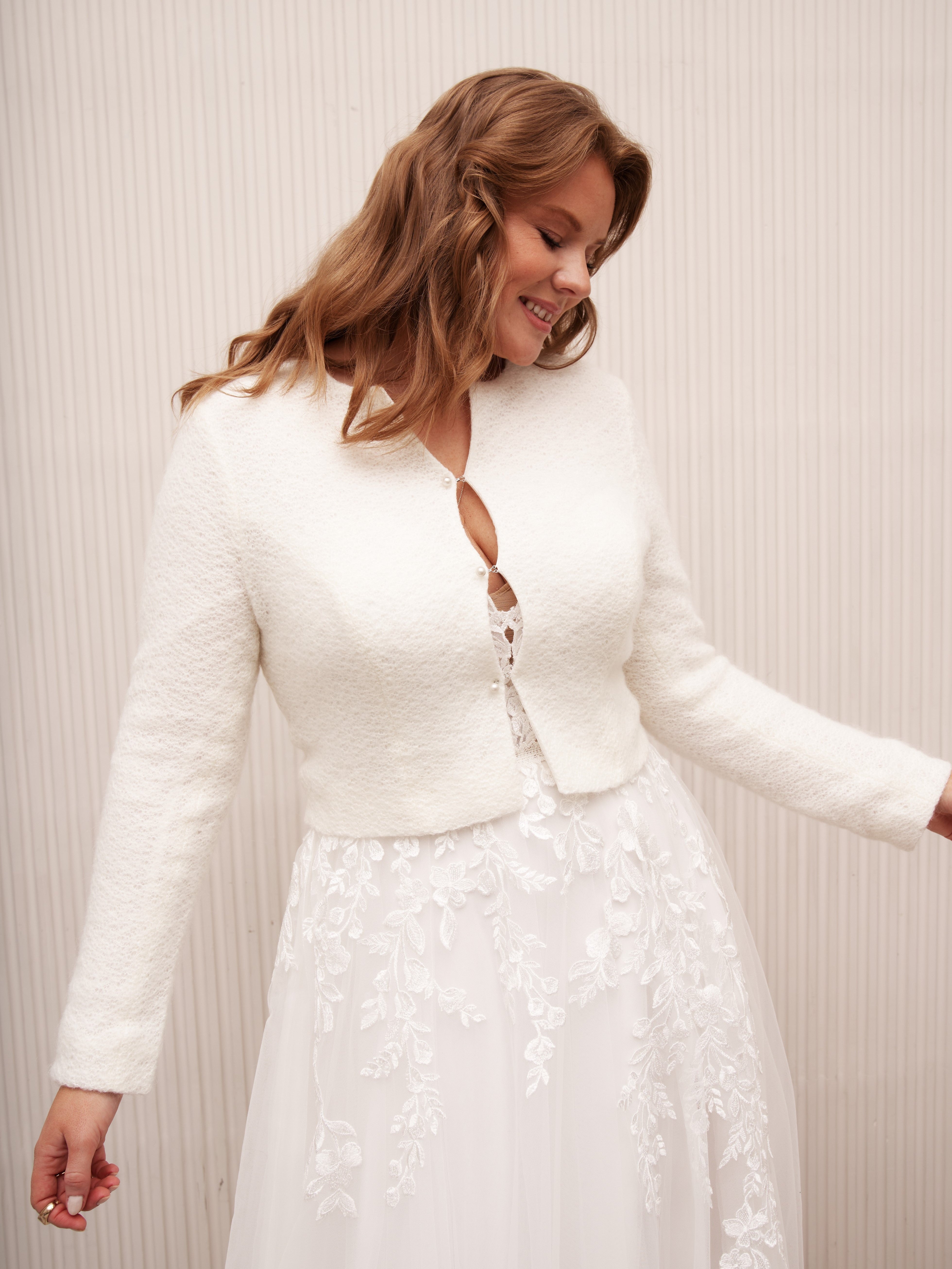 White Bolero Jacket for Wedding