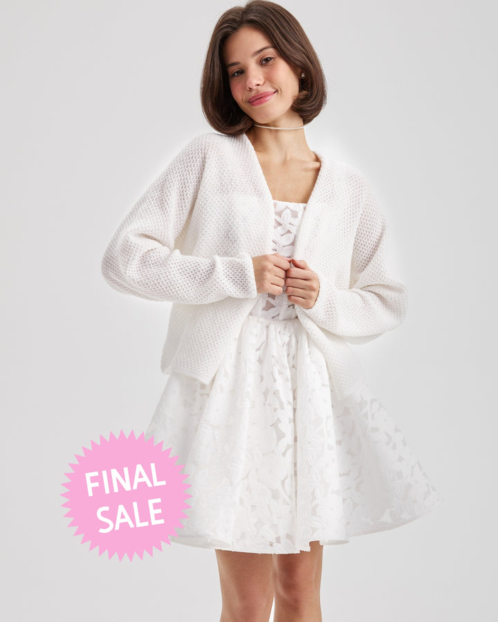 Wedding Shrug Bolero, White Cardigan