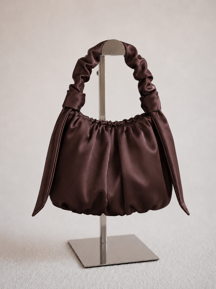 Wedding Handbag Satin Bridal Purse Soft Evening Bag For Bride Party Clutch