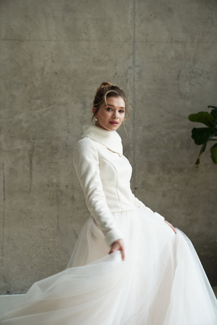 Wedding Fur Stole Bridal Wrap Jacket Wedding Dress Layer