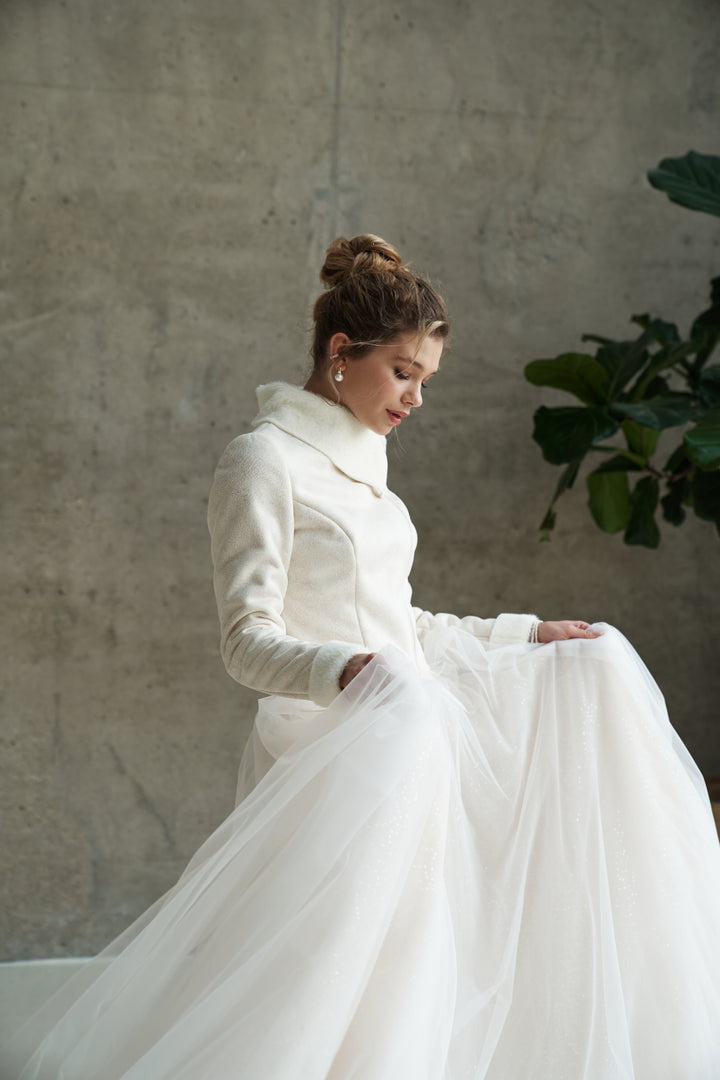 Wedding Fur Stole Bridal Wrap Jacket Wedding Dress Layer