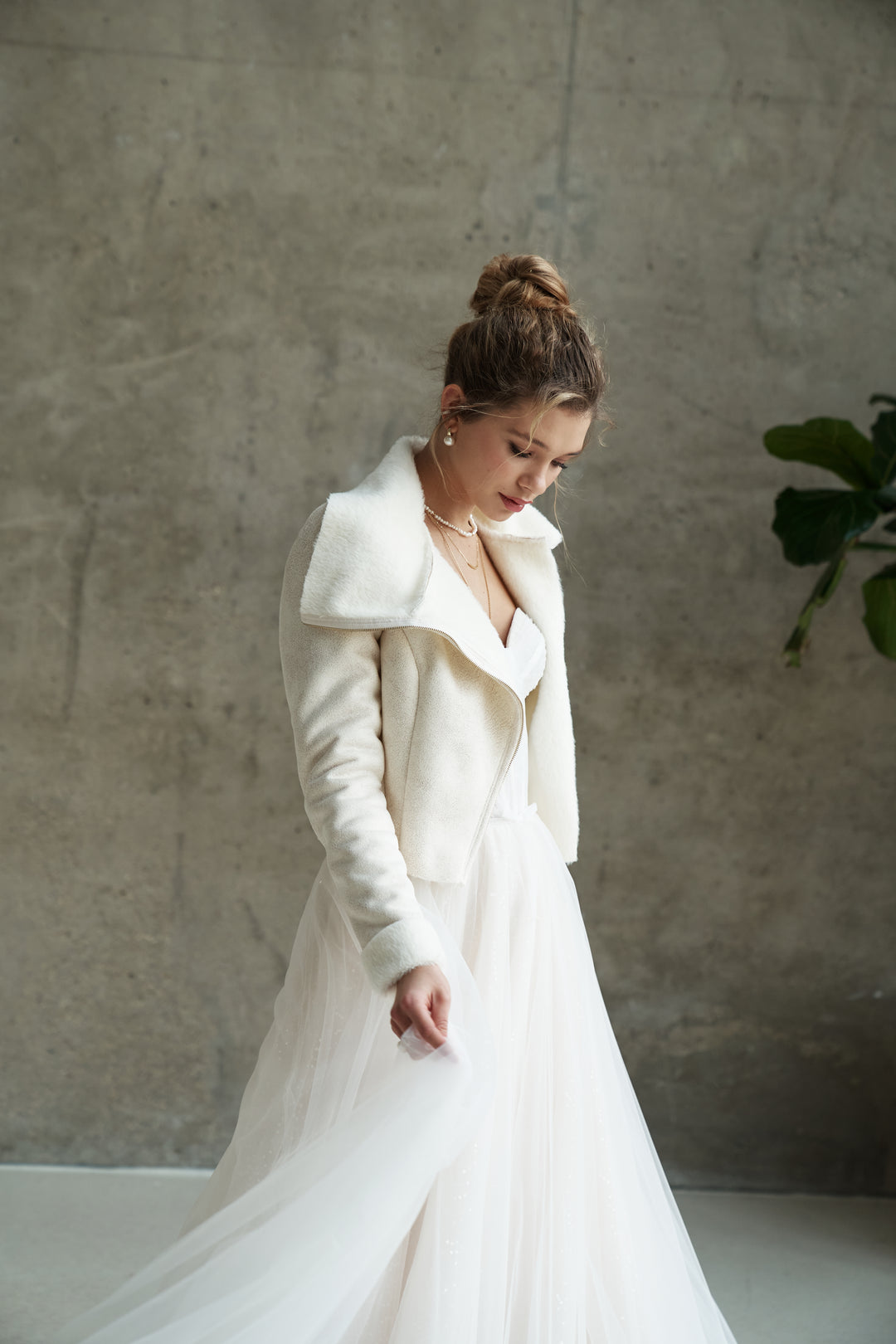 Wedding Fur Stole Bridal Wrap Jacket Wedding Dress Layer