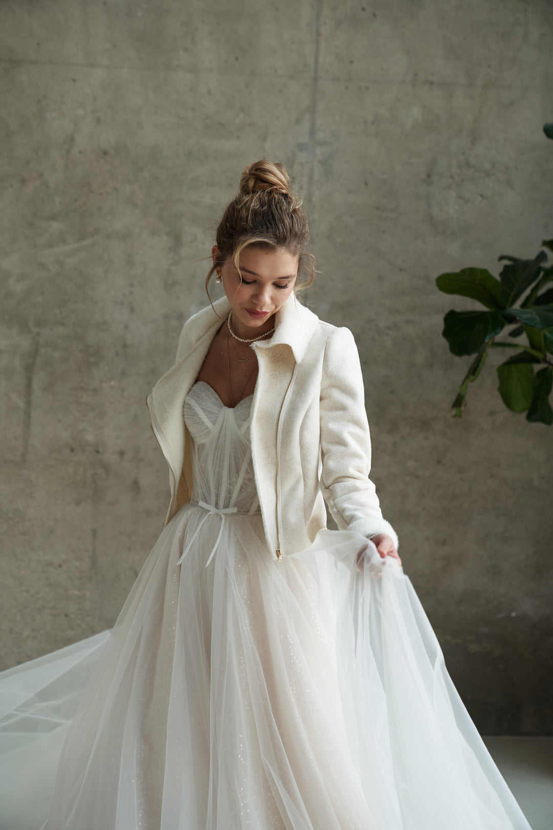 Wedding Fur Stole Bridal Wrap Jacket Wedding Dress Layer