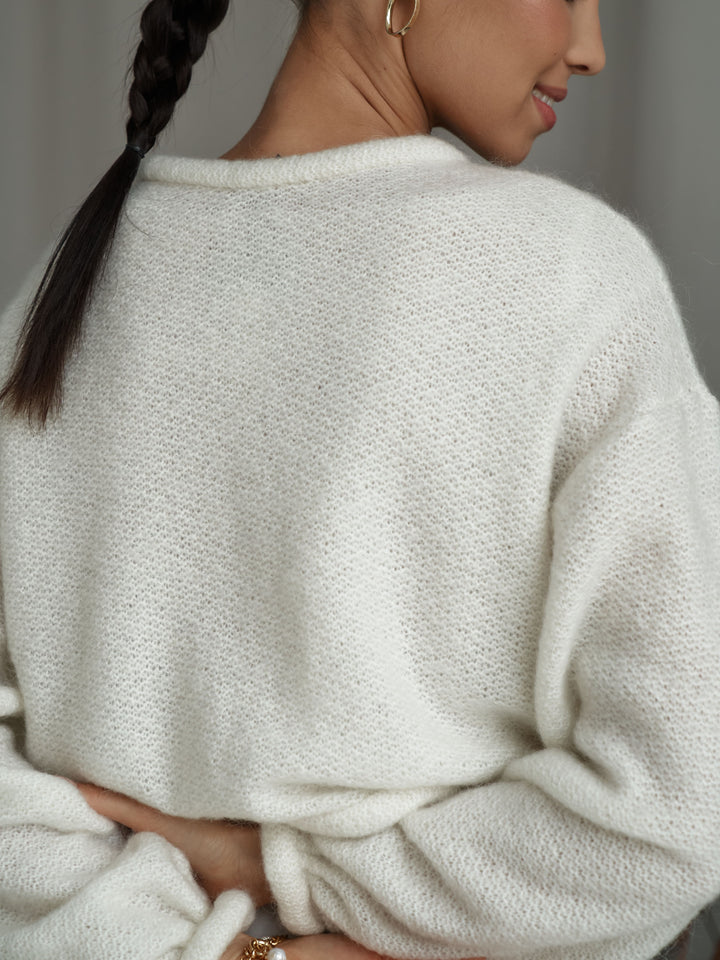 Wedding cover up long sleeve ivory topper wool jacket for bridal dress