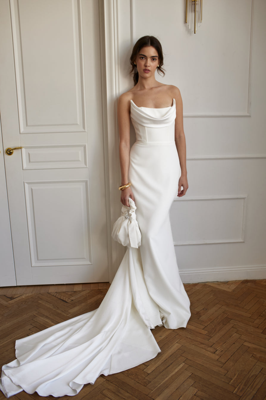 Elegant Satin Bridal Knot Bag – Wedding Clutch & Mini Shoulder Purse