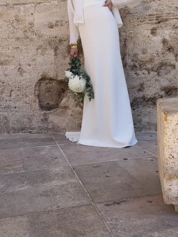 White wedding cover up. Open front bridal cardigan