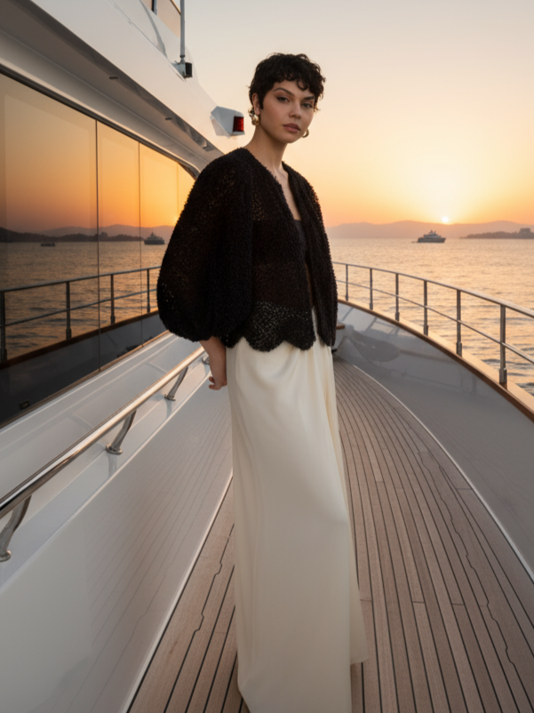 Black tulle topper wedding jacket light bolero for bridal gown