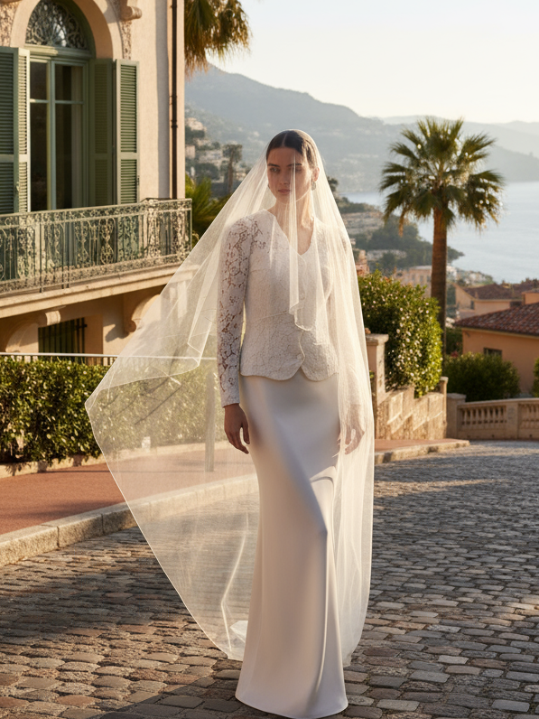 White blazer lace wedding jacket sheer bridal topper for dress